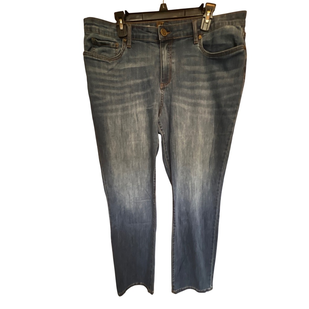 Kut‎ from the Kloth Carrie Boyfriend Jeans Medium Wash Blue Denim Womens 16